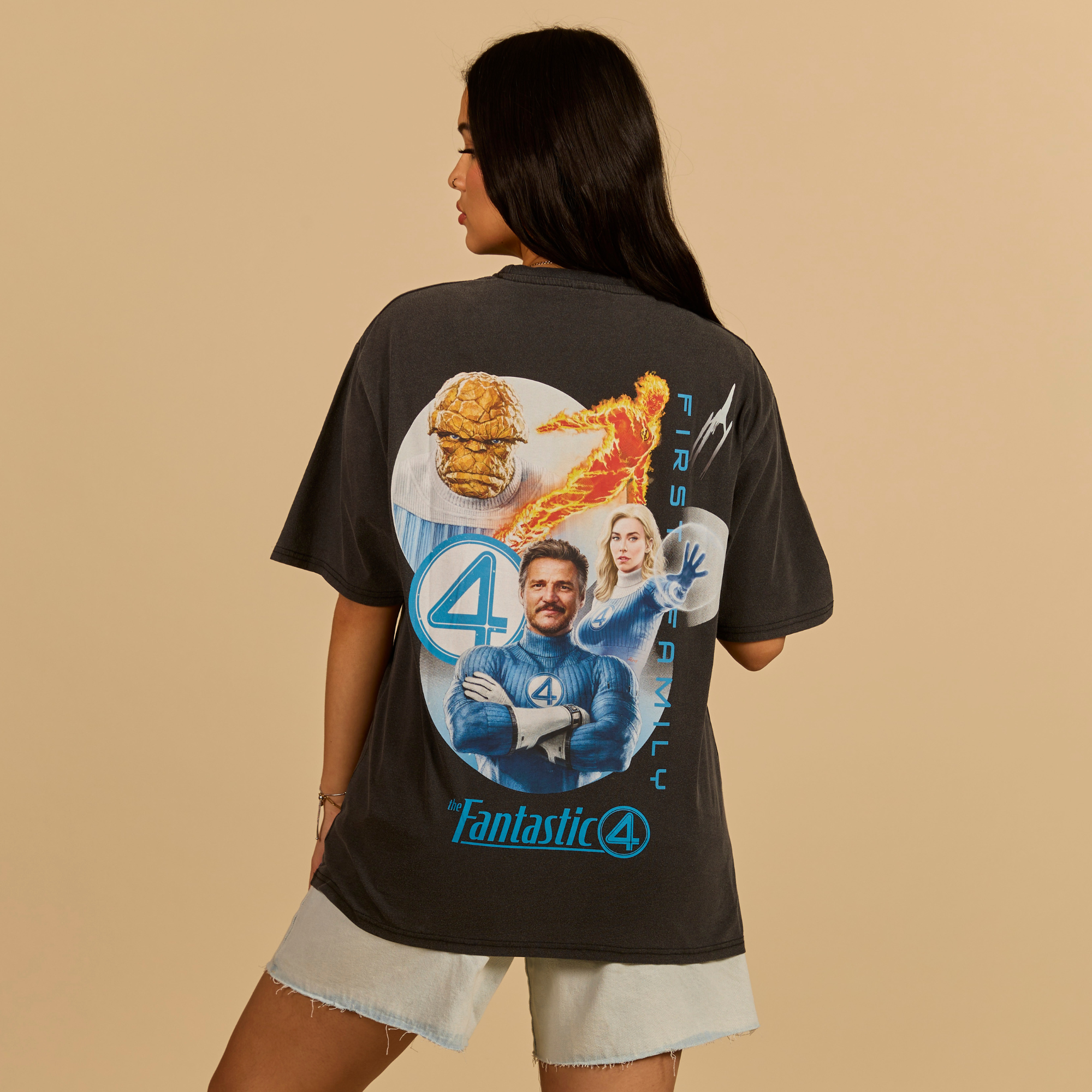 Cakeworthy Marvel Fantastic Four Drop Sleeve T-Shirt | Comic Book
