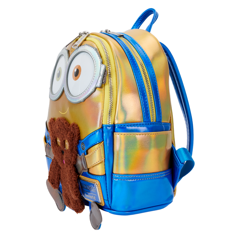 Loungefly Despicable Me Minions Bob Iridescent Cosplay Mini Backpack