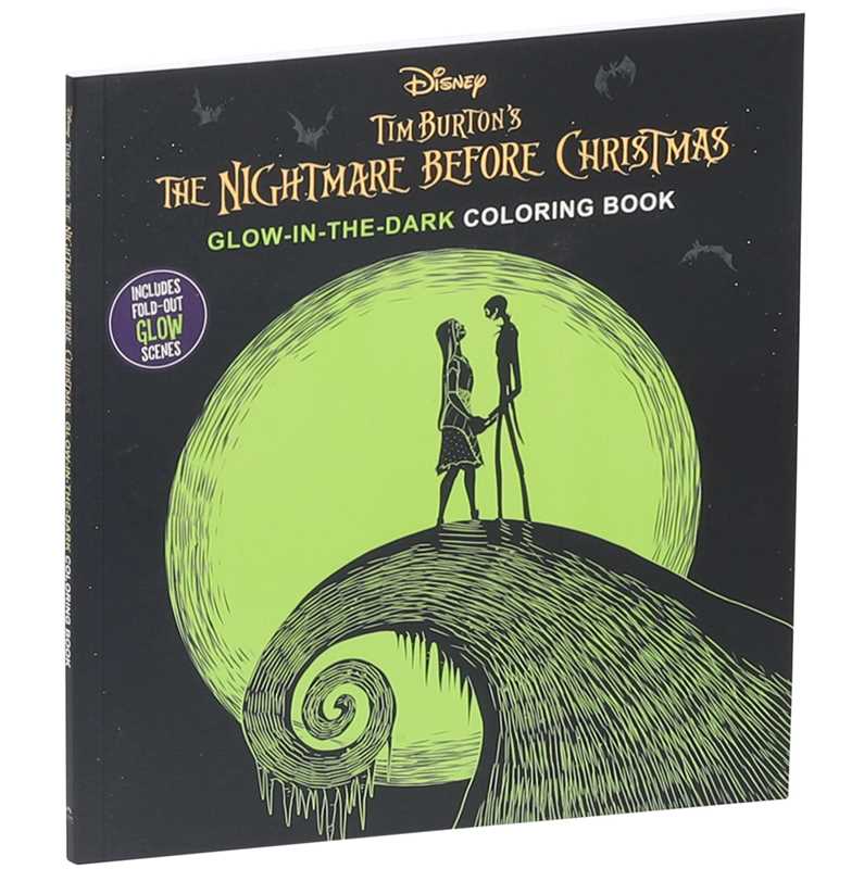 Disney Tim Burton's The Nightmare Before Christmas Glow-in-the-Dark Coloring Book by Editors of Thunder Bay Press Simon & Schuster