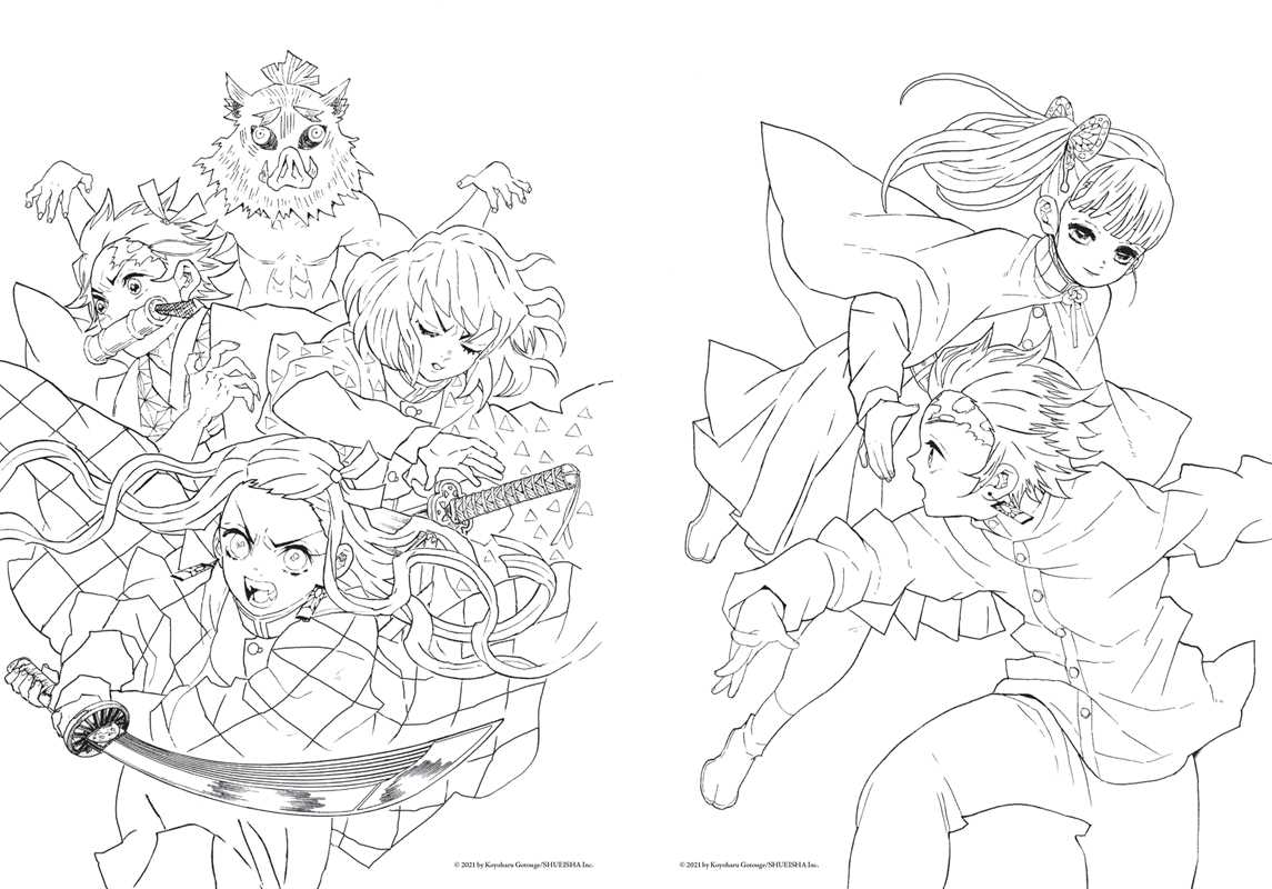 Demon Slayer: Kimetsu no Yaiba: The Official Coloring Book by Simon & Schuster