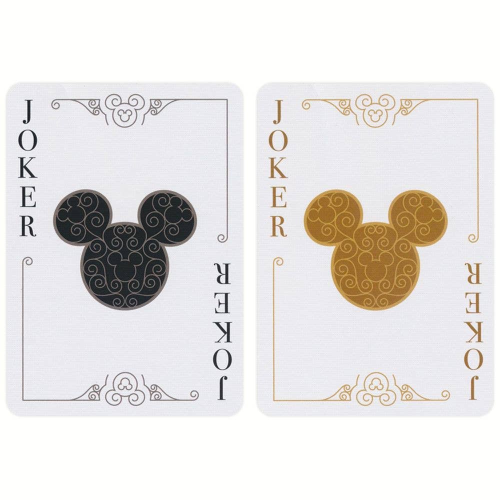 Bicycle Disney Mickey Mouse Black And Gold Playing Cards - Leo's Treasure Box