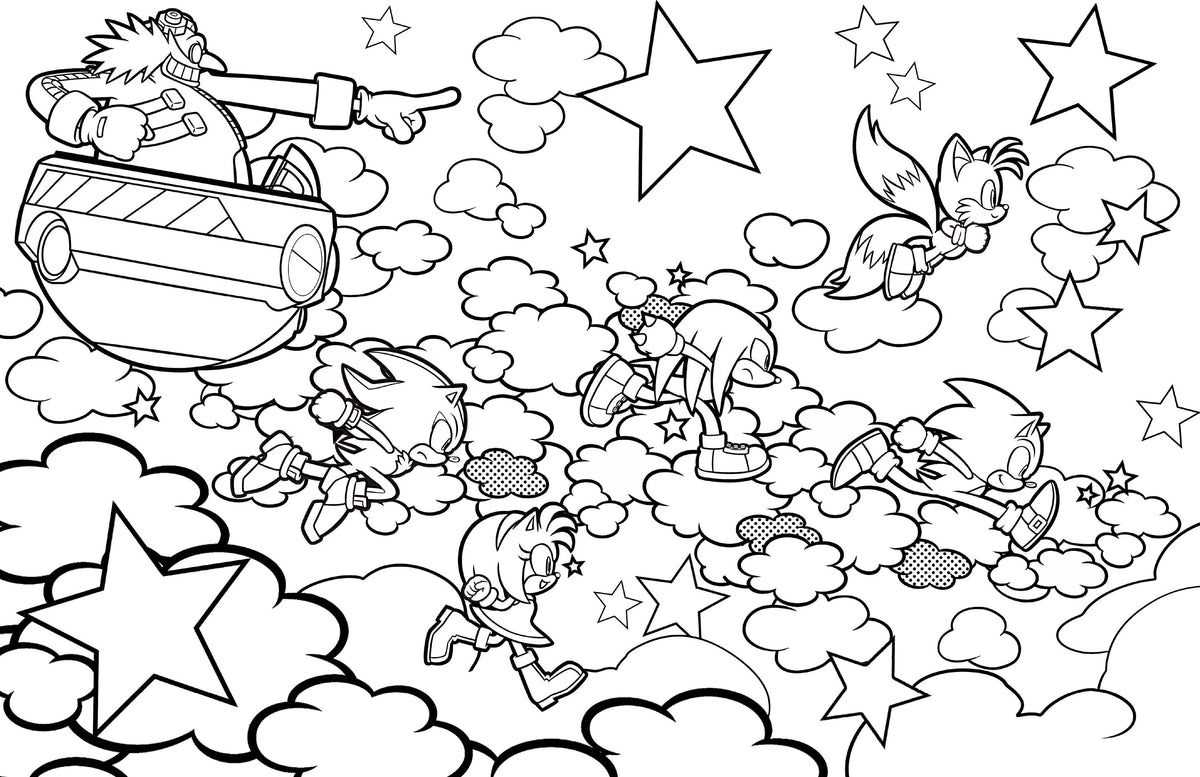 Sonic the Hedgehog: The Official Adult Coloring Book - Leo's Treasure Box