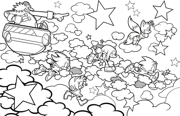 Sonic the Hedgehog: The Official Adult Coloring Book - Leo's Treasure Box