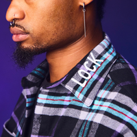 Cakeworthy Disney Nightmare Before Christmas Lock, Shock & Barrel Flannel - Leo's Treasure Box