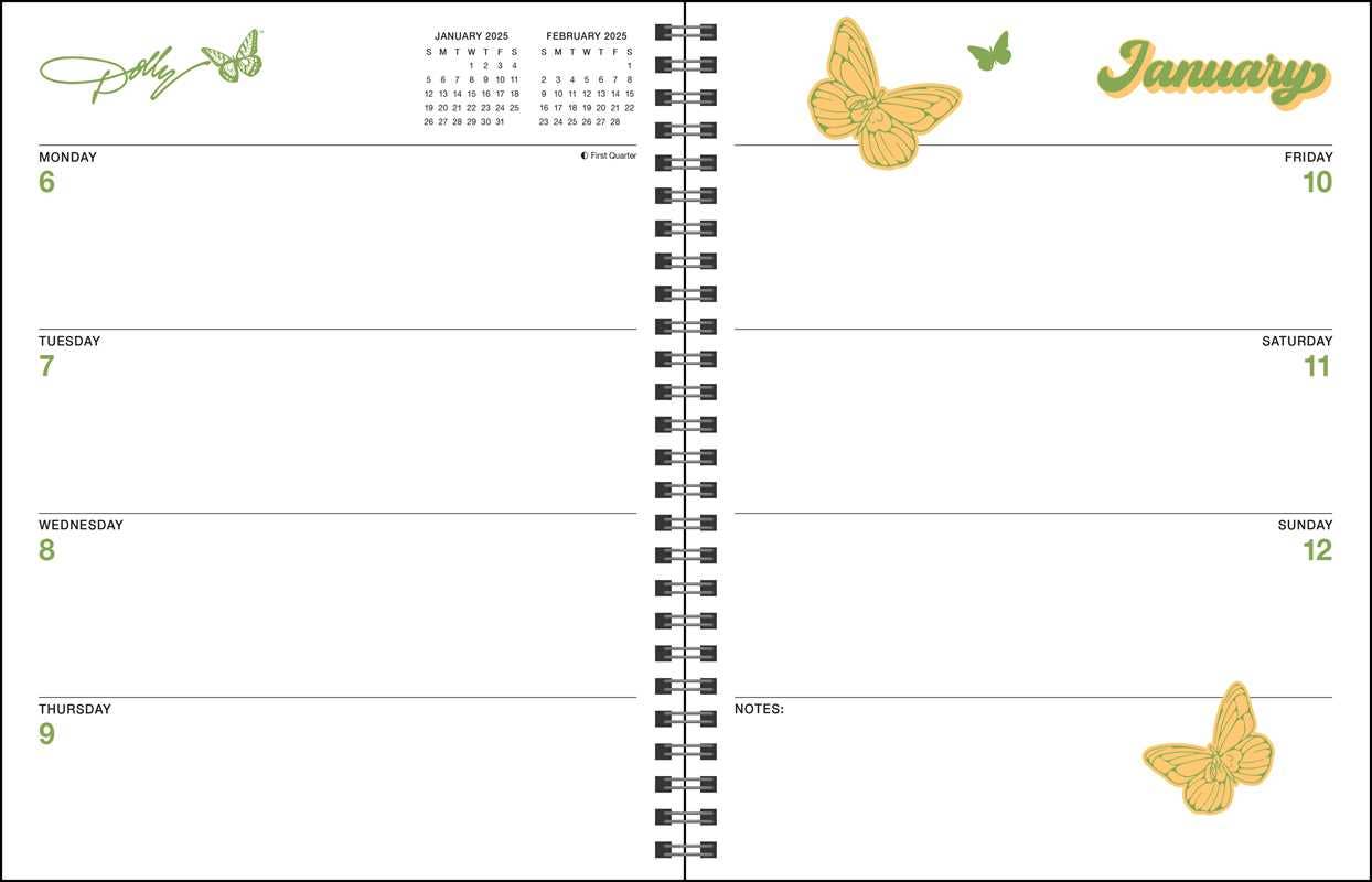 Dollyisms 2025 Softcover Monthly/Weekly Planner Calendar by Andrews McMeel Publishing - Leo's Treasure Box