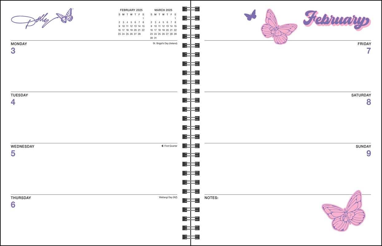Dollyisms 2025 Softcover Monthly/Weekly Planner Calendar by Andrews McMeel Publishing - Leo's Treasure Box