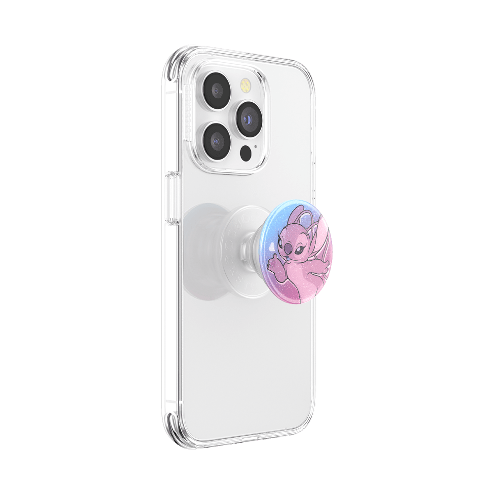 PopSockets Phone Grip - Glitter Angel Kisses - Leo's Treasure Box
