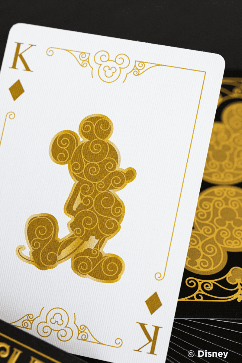 Bicycle Disney Mickey Mouse Black And Gold Playing Cards - Leo's Treasure Box