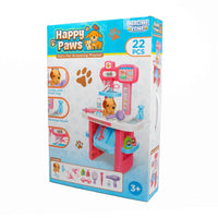 22 Piece Happy Paws Kid's Pet Grooming Playset
