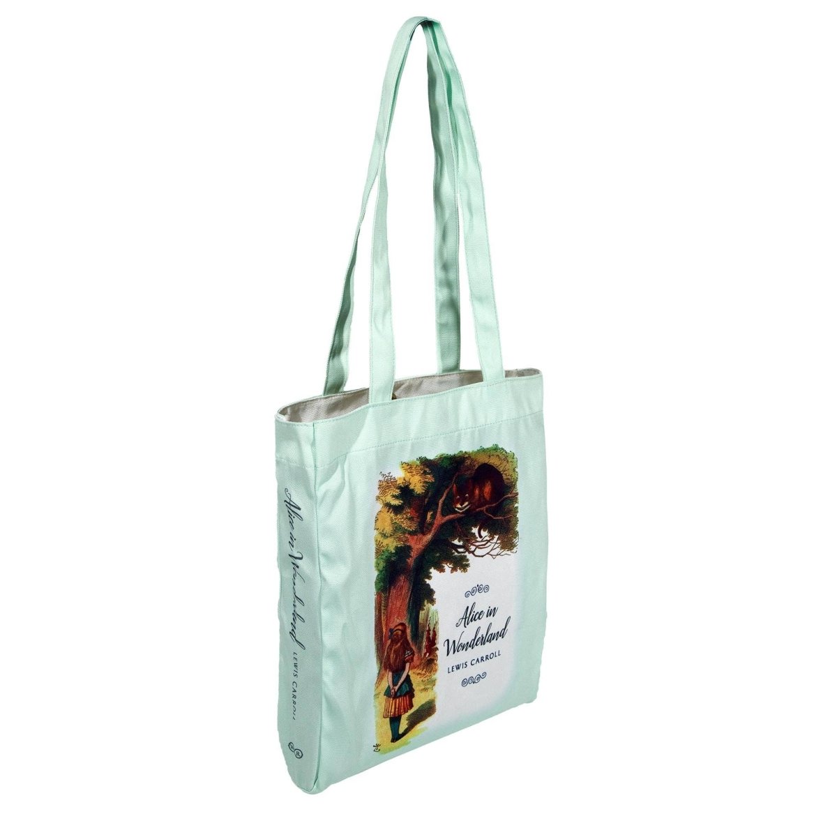 Alice Turquoise Book Tote Bag - Leo's Treasure Box