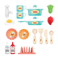 28 Piece Chefs Cuisine Kids Kitchen Playset