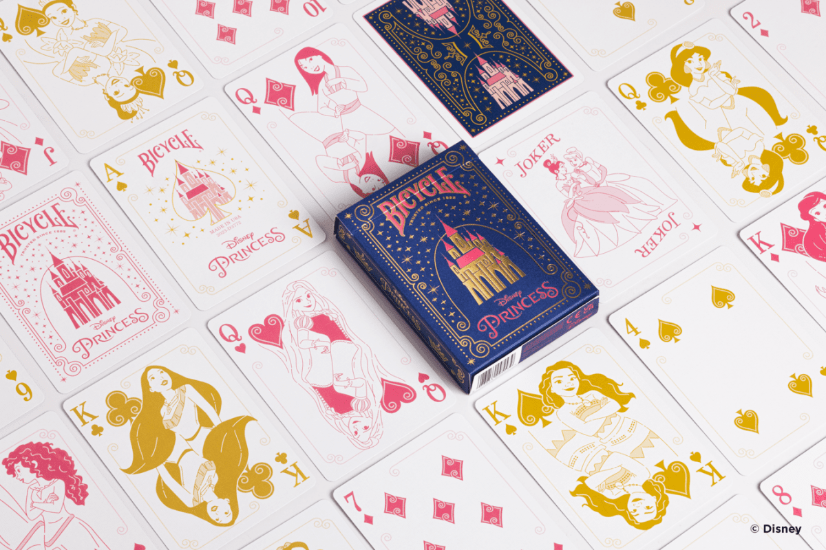 Bicycle Disney Princess Navy Cards - Leo's Treasure Box