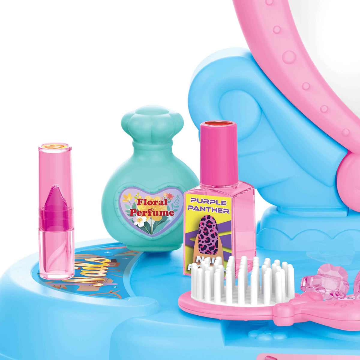 22 Piece Glamor Queen Kid’s Vanity Playset