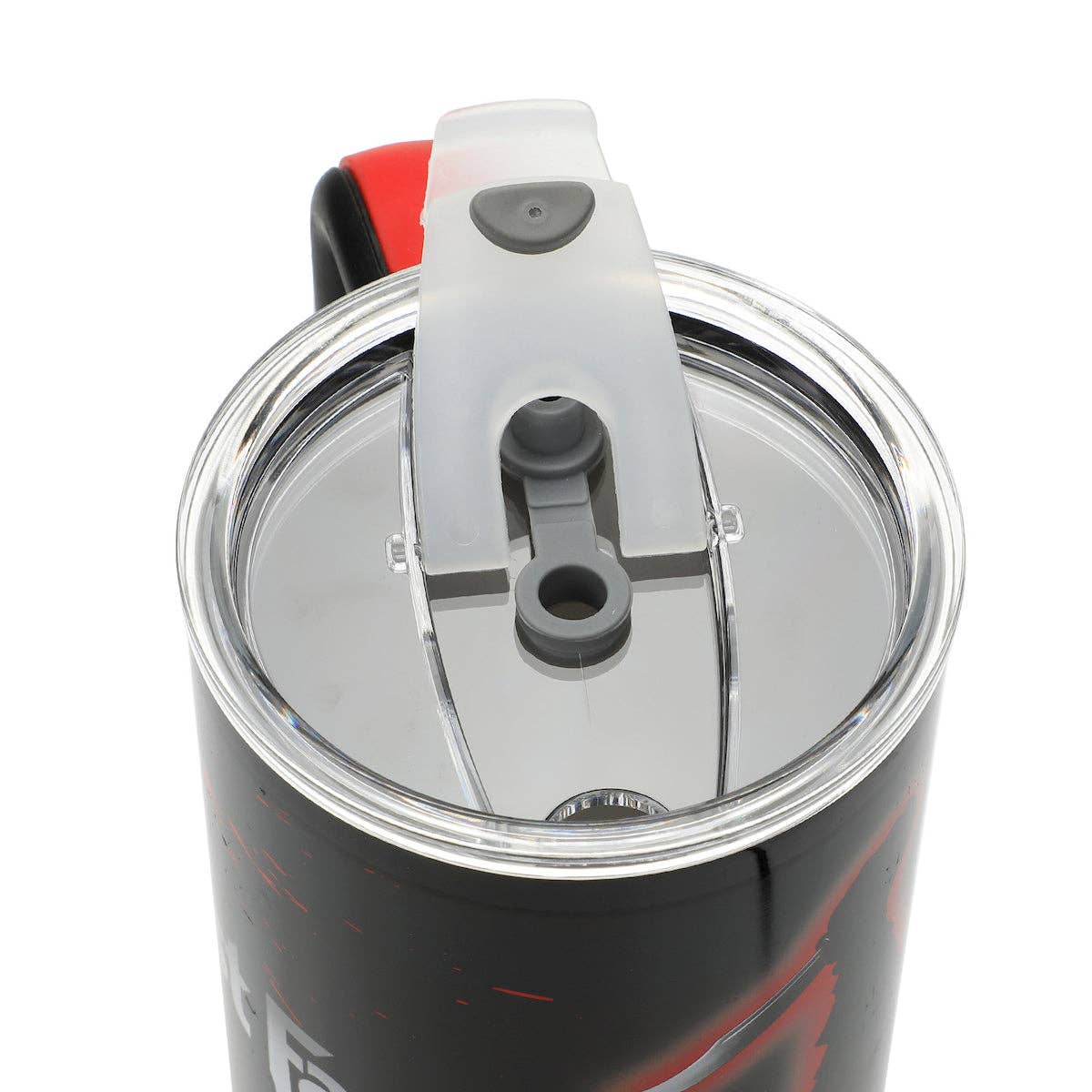 Black and white Ghost Face stainless tumbler – eerie and practical