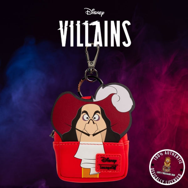 Loungefly Disney Villains Captain Hook Mini-Backpack Keychain Charm - Leo's Treasure Box