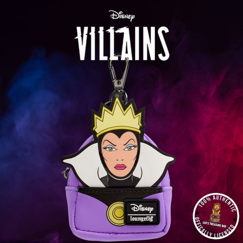 Loungefly Disney Villains Evil Queen Mini-Backpack Keychain Charm - Leo's Treasure Box