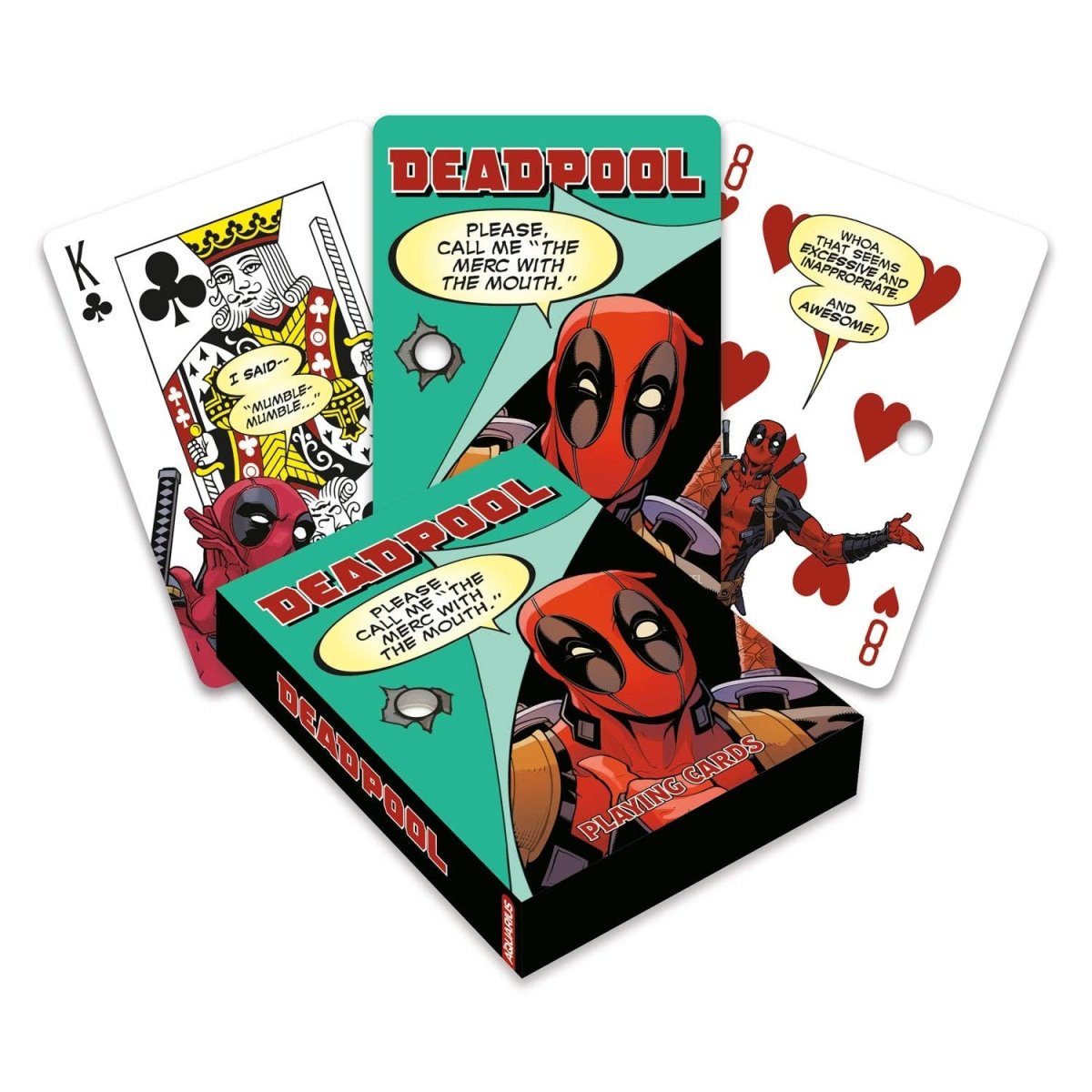 Marvel Deadpool Quotes Playing Cards - Leo's Treasure Box