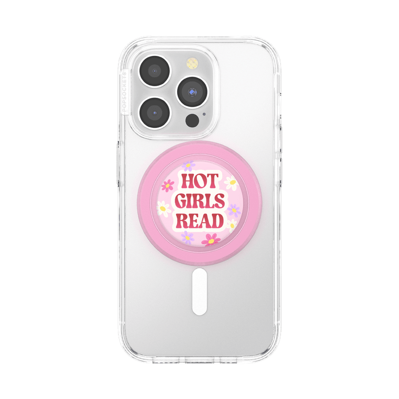PopSockets MagSafe Phone Grip - Hot Girls Read Pink - Leo's Treasure Box
