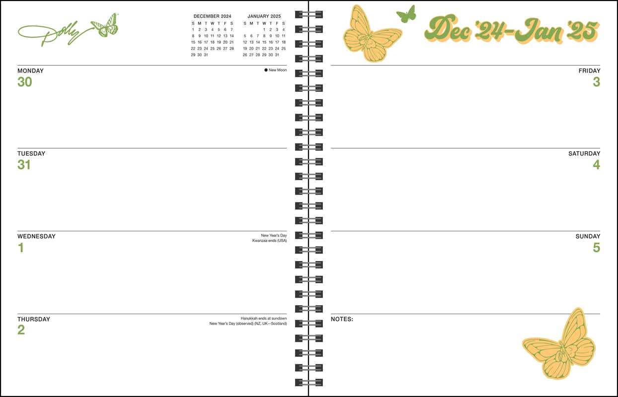 Dollyisms 2025 Softcover Monthly/Weekly Planner Calendar by Andrews McMeel Publishing - Leo's Treasure Box