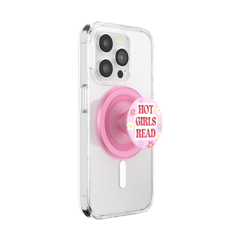 PopSockets MagSafe Phone Grip - Hot Girls Read Pink - Leo's Treasure Box