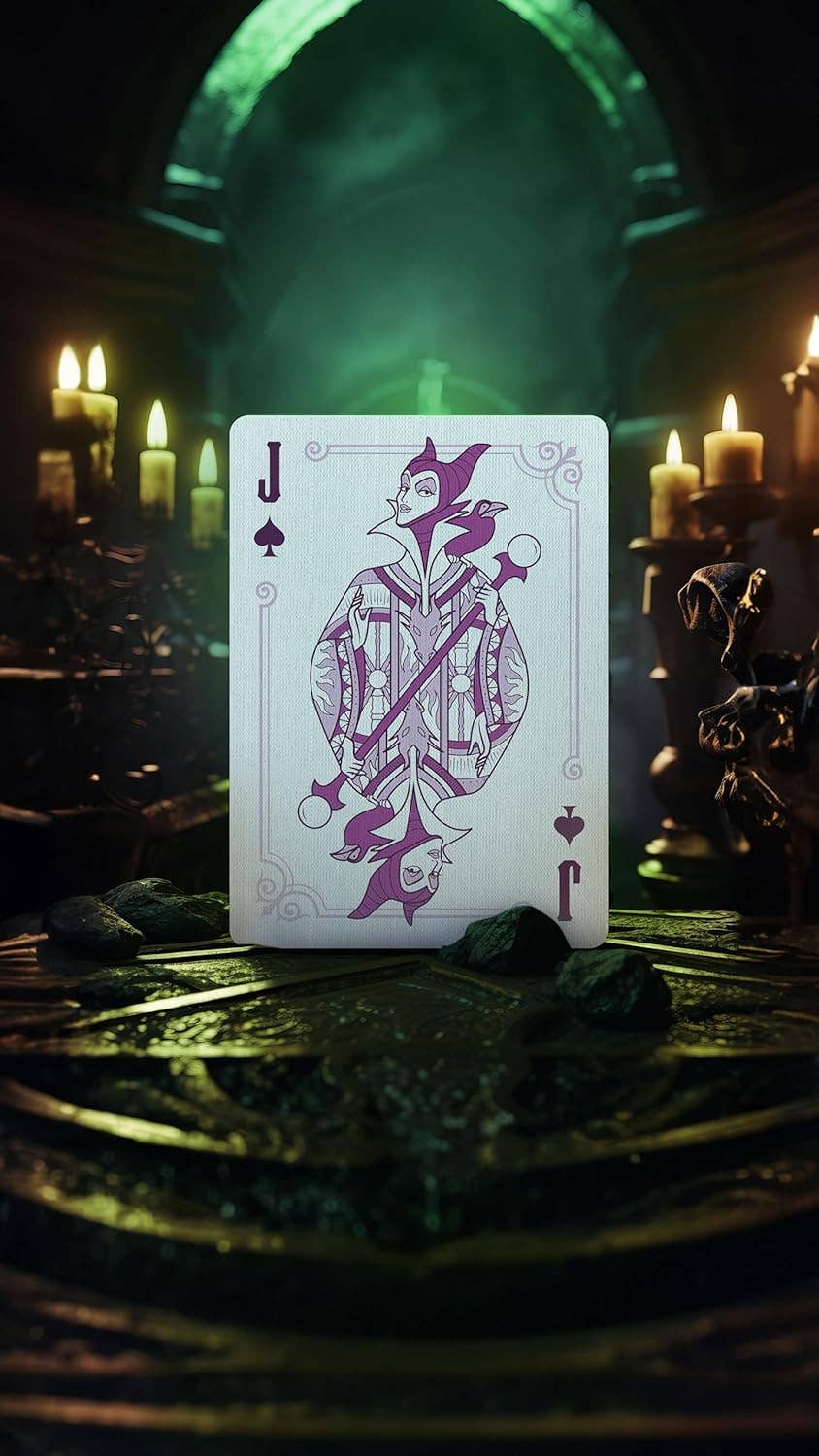 Bicycle Disney Villains Green Playing Cards - Leo's Treasure Box