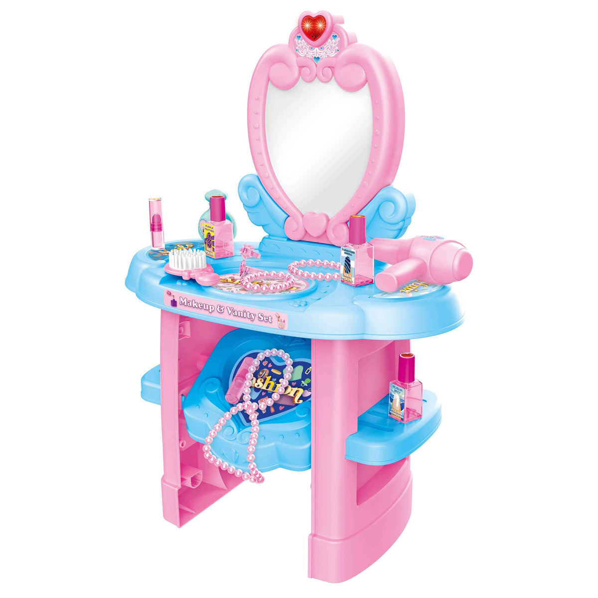 22 Piece Glamor Queen Kid’s Vanity Playset