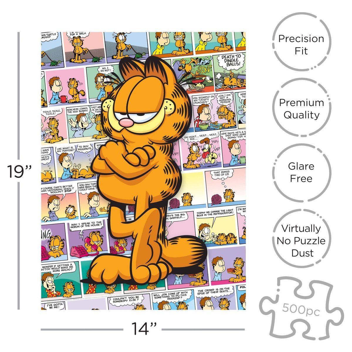Garfield Comics 500 Piece Jigsaw Puzzle - Leo's Treasure Box