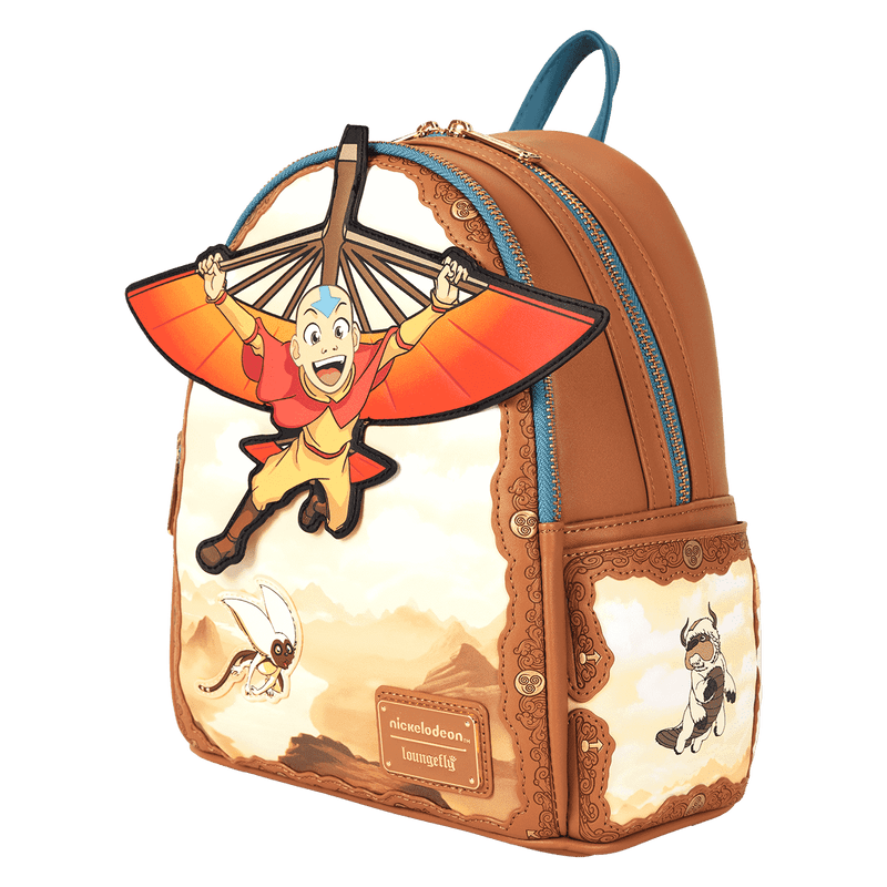 Detailed Aang glider staff mini backpack from Nickelodeon’s Avatar series by Loungefly

