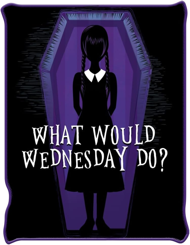 Addams Family What Would Wednesday Do 45" x 60" Fleece Throw