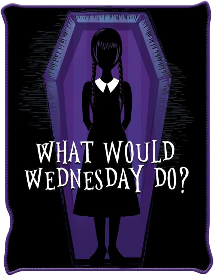 Addams Family What Would Wednesday Do 45" x 60" Fleece Throw - Leo's Treasure Box