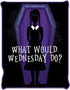 Addams Family What Would Wednesday Do 45" x 60" Fleece Throw - Leo&