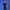 Man wearing a black t-shirt with a blue logo on a blue background