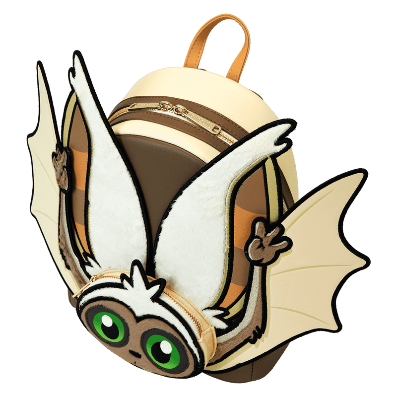 Loungefly Avatar mini backpack featuring Momo’s face and soft plush material