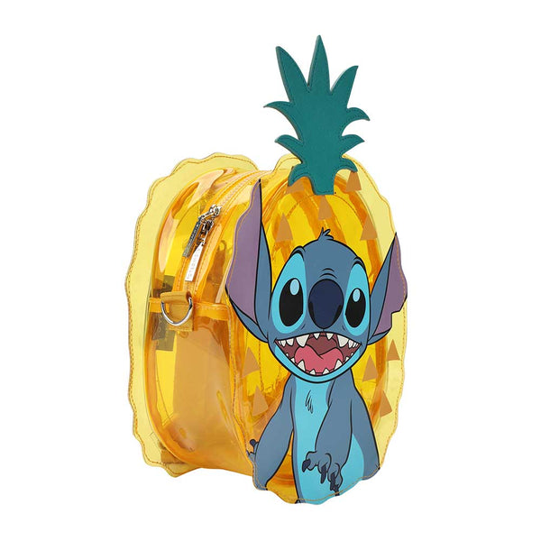 Bioworld Disney Stitch Pineapple Clear Mini Backpack