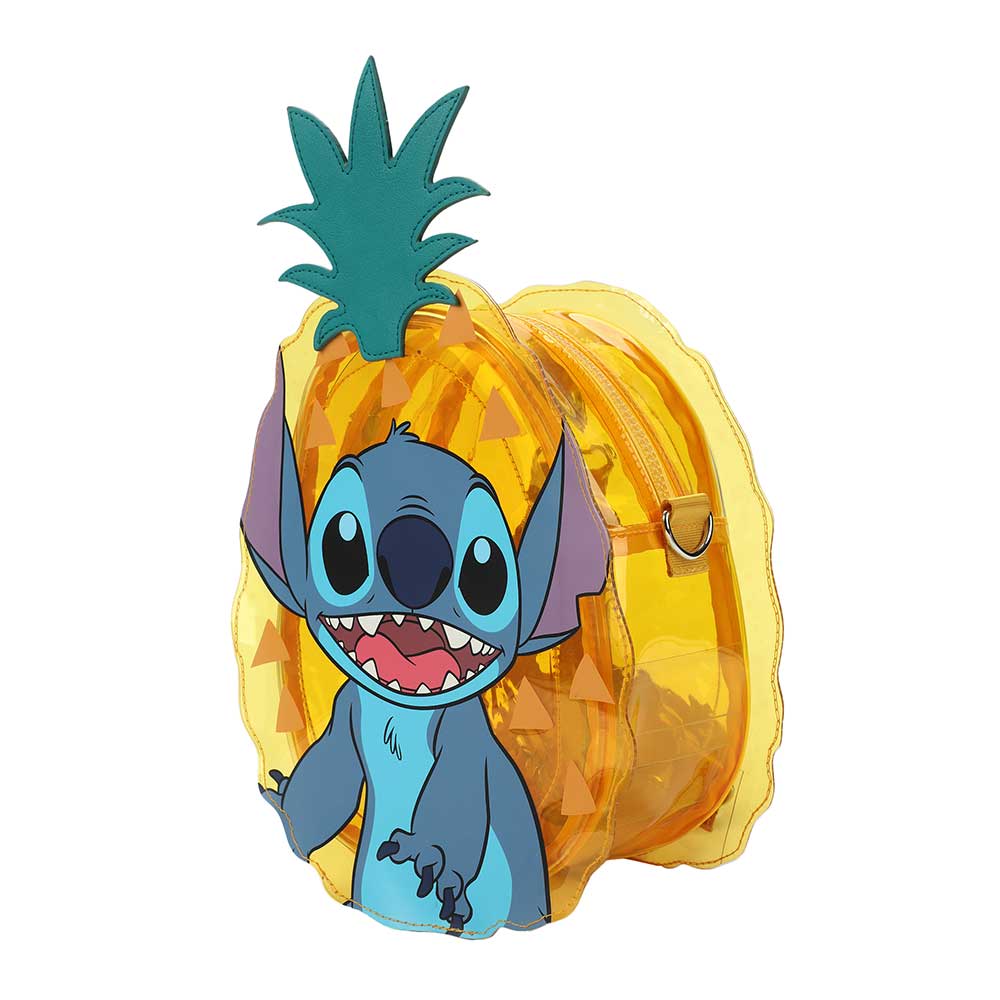 Bioworld Disney Stitch Pineapple Clear Mini Backpack - Leo's Treasure Box