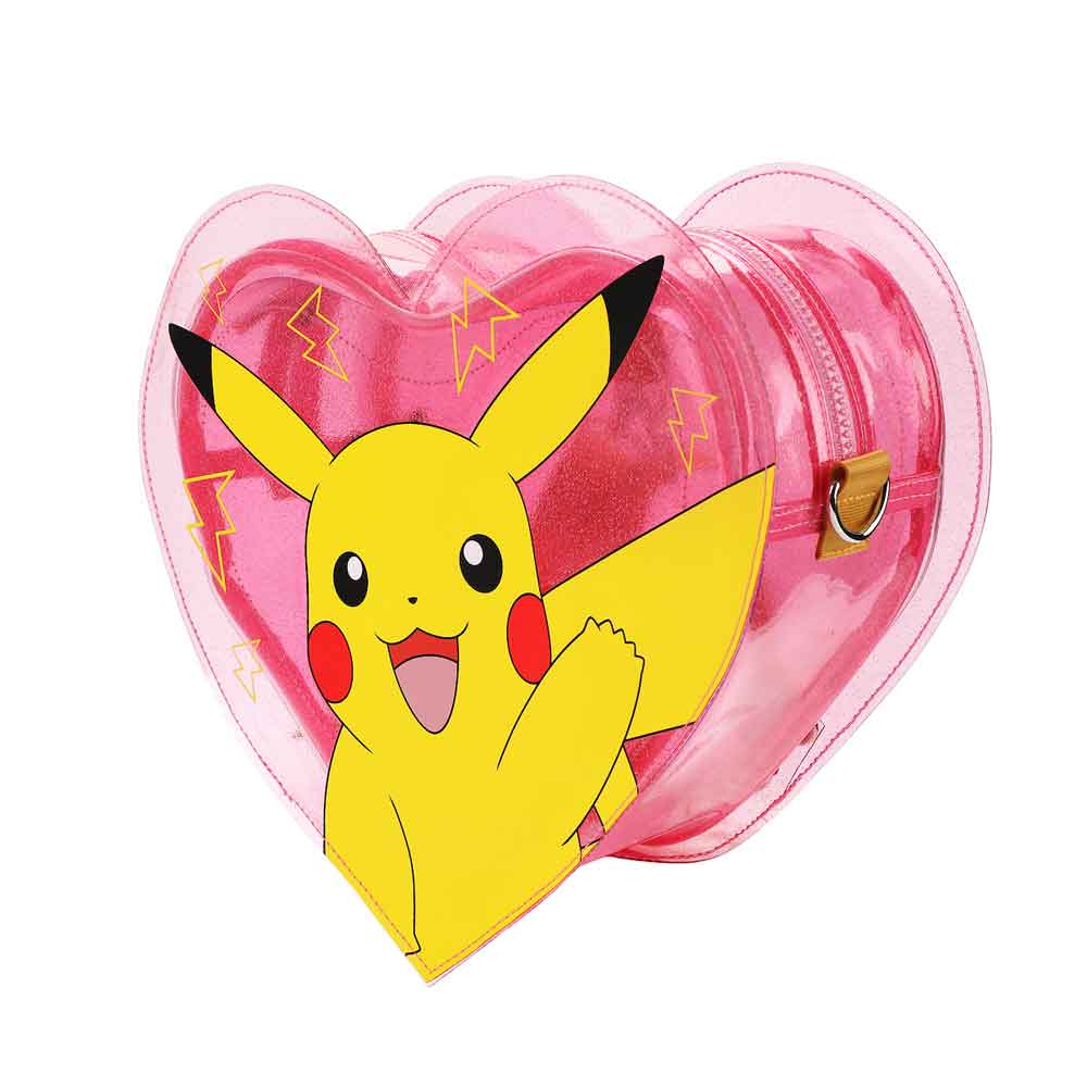 Bioworld Pikachu Heart Convertible Mini Backpack - Leo's Treasure Box