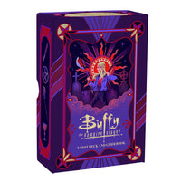 Buffy the Vampire Slayer tarot deck packaging with purple and red design.