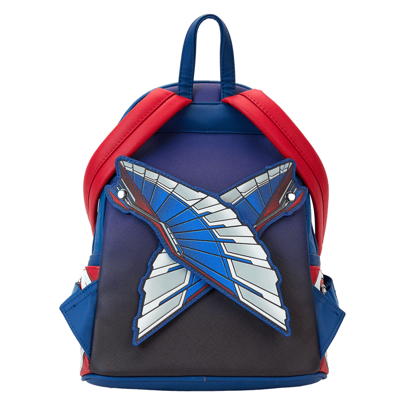Captain America Brave New World cosplay mini backpack featuring iconic costume

