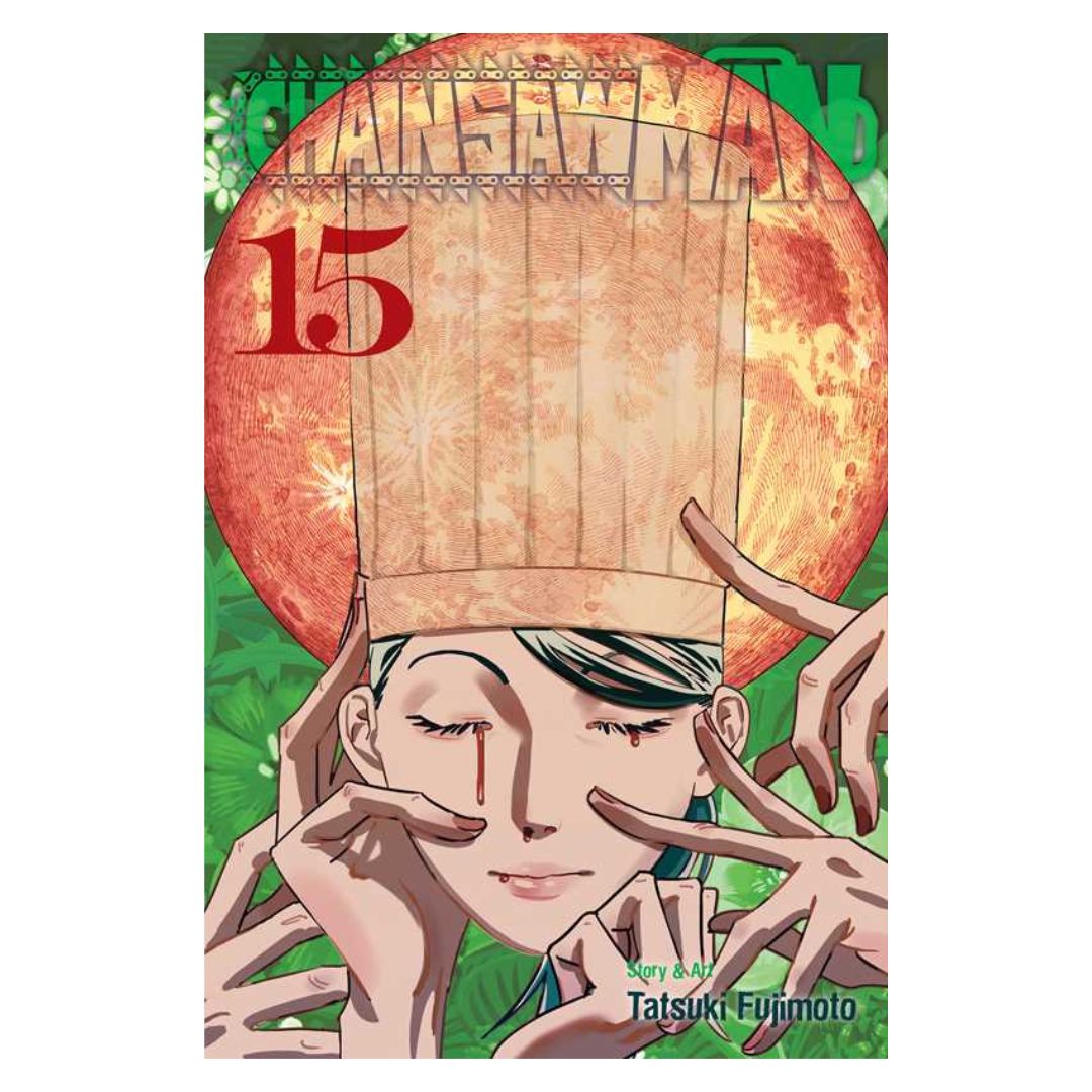 Manga book cover with a character wearing a large hat and multiple arms, featuring the title 'Jujutsu Kaisen' and the number 15.