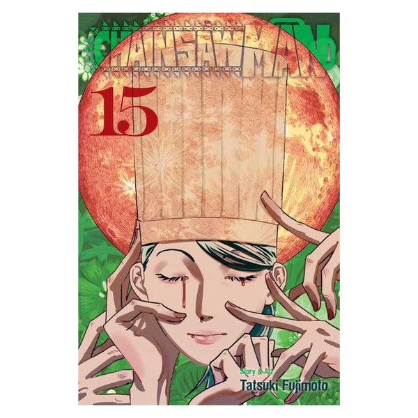 Manga book cover with a character wearing a large hat and multiple arms, featuring the title 'Jujutsu Kaisen' and the number 15.