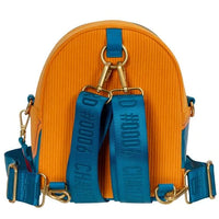 Orange Pokémon Charizard corduroy backpack that converts to a crossbody bag