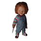 Chucky doll from Child's Play 2 with knife accessory and hand, Mezco Toyz brand visible