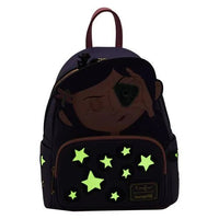 Glow-in-the-dark Loungefly Coraline stars mini backpack for fans