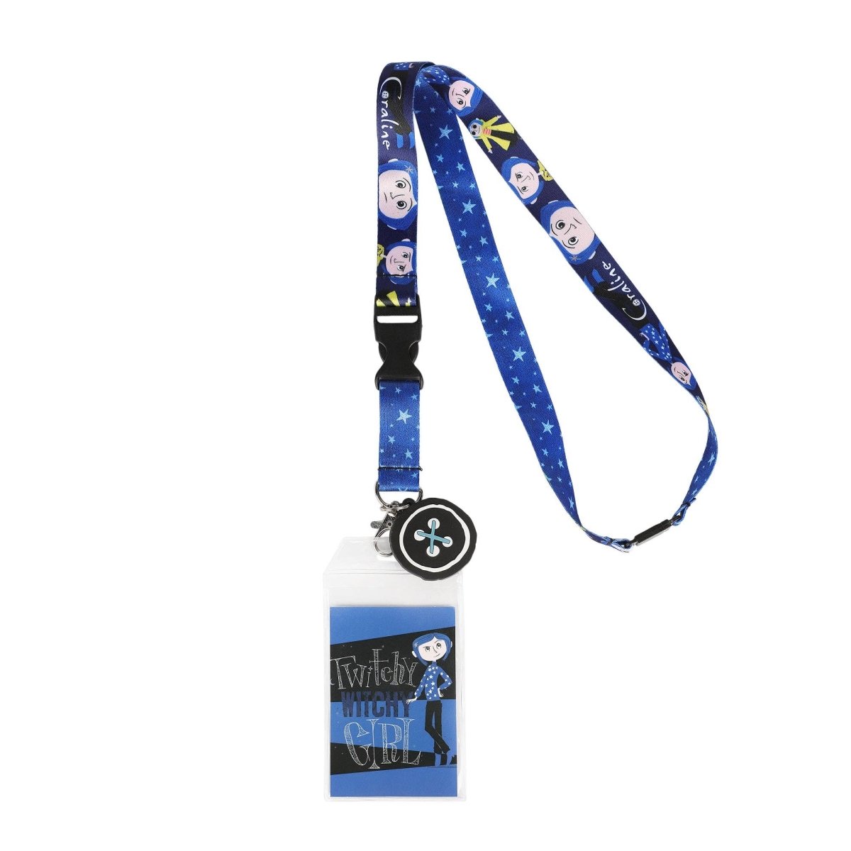 Lanyard with character design on a white background