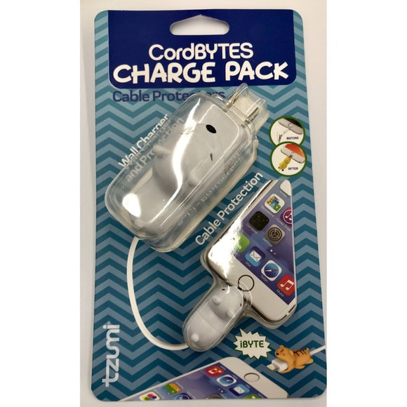 Cord Bytes Charge Pack Cable Protector, Bear - Leo's Treasure Box