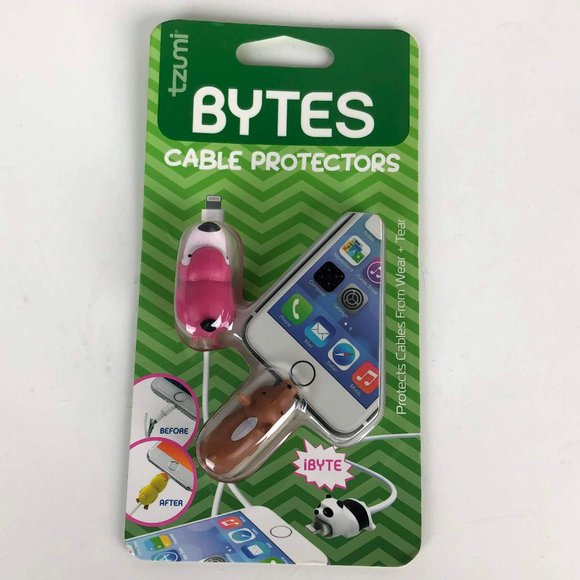 Cord Bytes Charge Pack Cable Protector, Flamingo and Llama - Leo's Treasure Box