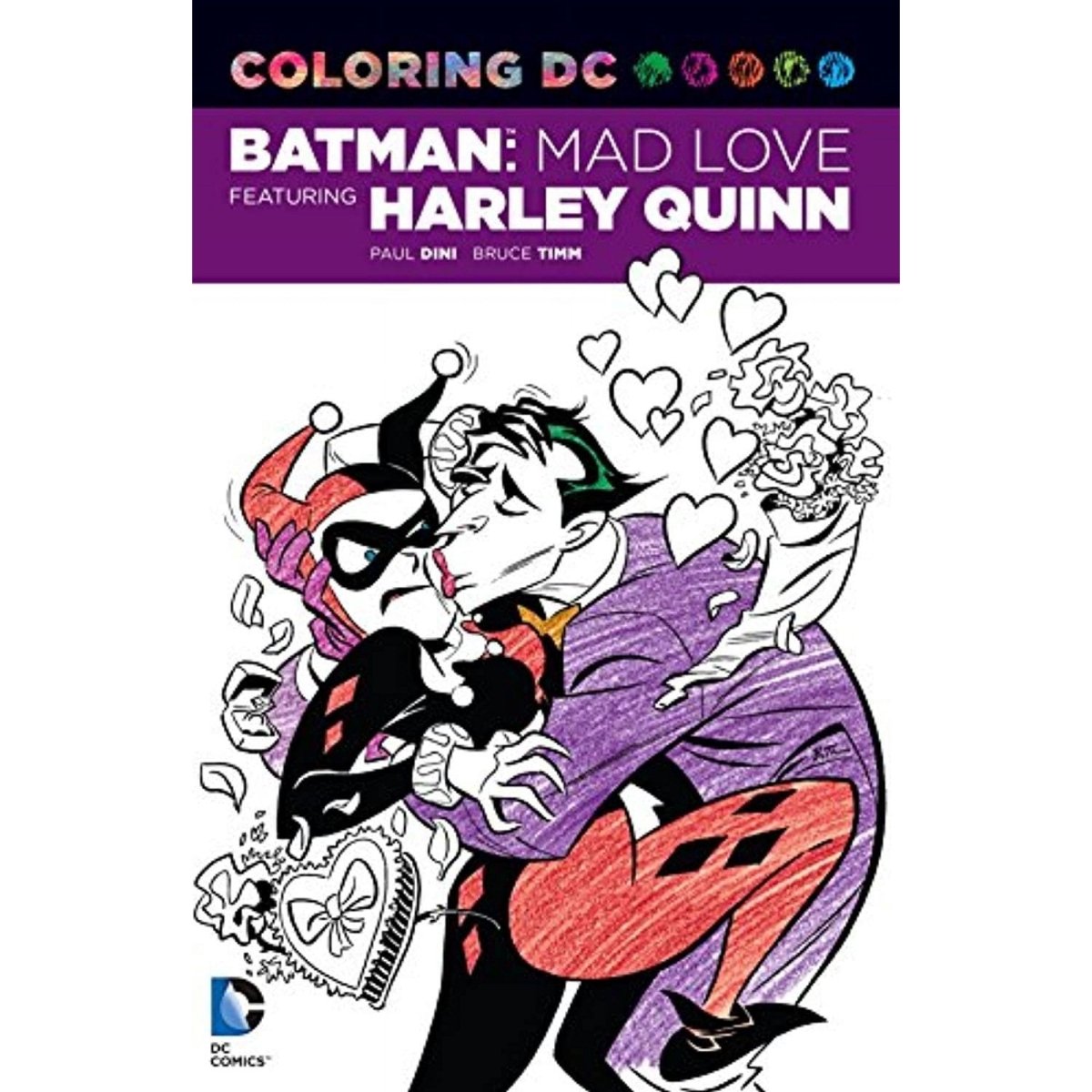 DC Comics Colouring Bk Batman Mad Loves [Book] - Leo's Treasure Box