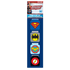 A package of DC Justice League magnetic bookmarks featuring Superman, Batman, Wonder Woman, and The Flash logos on a blue backing card.