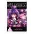 Manga volume cover for Dark Gathering Volume 1, featuring an anime-style illustration of a purple-haired girl in a pink outfit against a cosmic purple background with a pink moon.