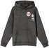 Dark gray hoodie with &